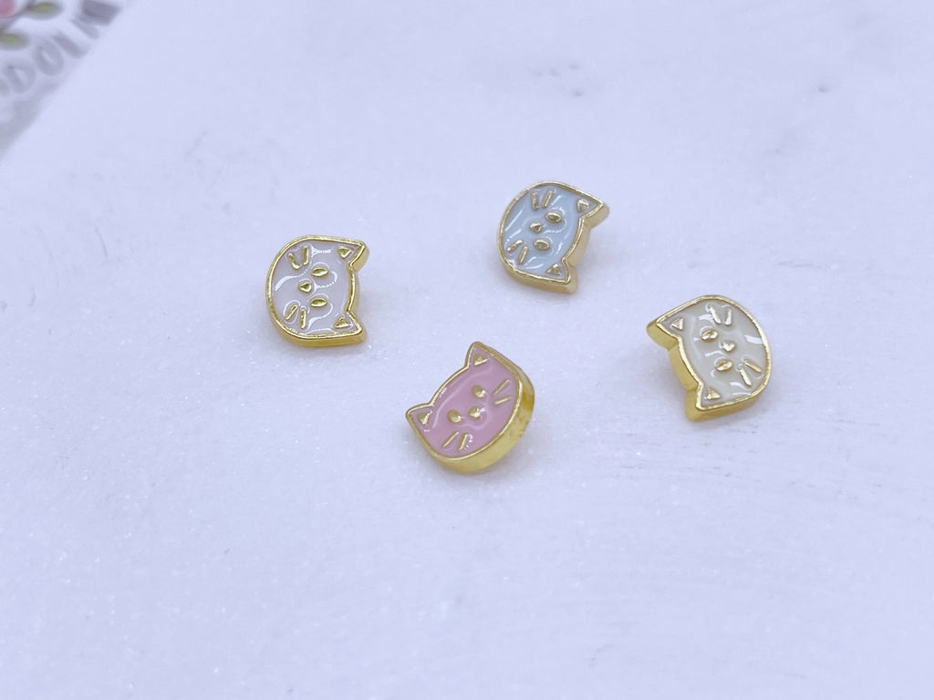 B240 Cute 7mm Cat Head Shank Buttons Micro Mini Buttons Tiny Buttons D – i  Sew For Doll