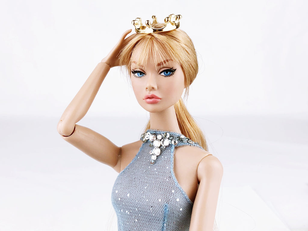 A037 Gold Mini Crown Doll Crown Hair Accessories For 12 Fashion
