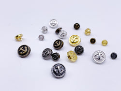 B062 4mm/5mm/6mm/7mm/8mm Micro Mini Buttons Anchor Style Shank Buttons Doll Clothes Sewing Doll Craft Sewing Supply