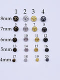 B062 4mm/5mm/6mm/7mm/8mm Micro Mini Buttons Anchor Style Shank Buttons Doll Clothes Sewing Doll Craft Sewing Supply