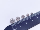 B062 4mm/5mm/6mm/7mm/8mm Micro Mini Buttons Anchor Style Shank Buttons Doll Clothes Sewing Doll Craft Sewing Supply