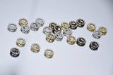 B226 Silver/Gold/Bronze Based Round 9mm Buckle With Crystal Mini Buckles Sewing Craft Doll Clothes Making Sewing Supply