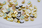 B266 Cute 8mm Panda Head Shank Buttons Micro Mini Buttons Tiny Buttons Doll Buttons Doll Sewing Craft Supplies