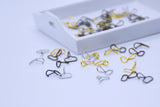 B273 Dark Gun/Silver/Gold/Bronze Color Tiny 6×5mm Hook Buckle Sewing Craft Coat Doll Clothes Making Sewing Supply