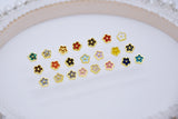 B277 Pretty  5.5mm Flowers Shank Buttons Micro Mini  Tiny Buttons Doll Buttons Doll Sewing Craft Supplies