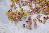 B287 Sew On Water drop Style 10×6.5mm  Rhinestones Micro Mini Doll Clothes Doll Sewing Craft Supply