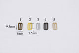 B305 Slim Rectangular 9.5×5mm Mini Buckles Sewing Craft Doll Clothes Belt Making Sewing Supply