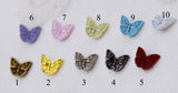 B312 Beautiful 8mm Butterfly Metal Shank Buttons Micro Mini Tiny Buttons Doll Sewing Craft Supplies For 12" Dolls Like FR Blythe BJD