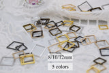 B313 Square 8/10/12mm Tiny Mini Buckles Connector Doll Sewing Doll Craft Supply Doll Clothes Making