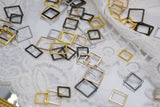 B313 Square 8/10/12mm Tiny Mini Buckles Connector Doll Sewing Doll Craft Supply Doll Clothes Making