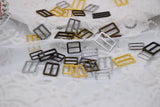 B314 Mini 8/10/12mm Belt Buckles Sewing Craft For Doll Belt Purse Coat Doll Clothes Making Sewing Supply