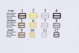 B314 Mini 8/10/12mm Belt Buckles Sewing Craft For Doll Belt Purse Coat Doll Clothes Making Sewing Supply