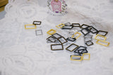 B315 Rectangle Metal 12×7/10×6/8×5.5mm Tiny Buckles Connector Doll Sewing Doll Craft Supply Doll Clothes Making