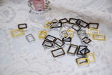 B315 Rectangle Metal 12×7/10×6/8×5.5mm Tiny Buckles Connector Doll Sewing Doll Craft Supply Doll Clothes Making