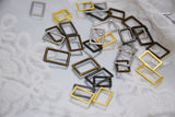 B315 Rectangle Metal 12×7/10×6/8×5.5mm Tiny Buckles Connector Doll Sewing Doll Craft Supply Doll Clothes Making