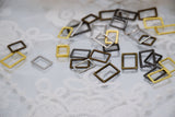 B315 Rectangle Metal 12×7/10×6/8×5.5mm Tiny Buckles Connector Doll Sewing Doll Craft Supply Doll Clothes Making