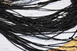 B317 Faux Black 2mm Diamond Tennis Chain Doll Clothes Sewing Craft Supply For 12" Fashion Doll Blythe  BJD