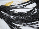 B317 Faux Black 2mm Diamond Tennis Chain Doll Clothes Sewing Craft Supply For 12" Fashion Doll Blythe  BJD