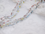 B318 Multi Color Blue/Red/AB/Yellow 2mm 2.5mm Faux Diamond Tennis Chain Doll Clothes Sewing Craft Supply For 12" Fashion Doll Blythe  BJD