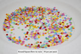 B334 Multi Colors 4/5/6/9.5mm Butterfly/Square/Round Plastic Micro Mini Buttons Cat Buttons Doll Clothes Sewing Craft Supplies