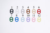 B335 Candy Colors 11×8/10.5×7mm Round Edge Buckle Ring Mini Buckles Sewing Craft Doll Clothes Making Sewing Supply