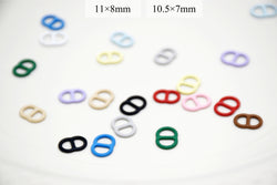 B335 Candy Colors 11×8/10.5×7mm Round Edge Buckle Ring Mini Buckles Sewing Craft Doll Clothes Making Sewing Supply