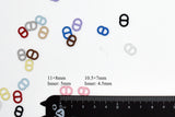 B335 Candy Colors 11×8/10.5×7mm Round Edge Buckle Ring Mini Buckles Sewing Craft Doll Clothes Making Sewing Supply