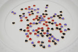 B336 Black/White/Red/Pink/Blue/Yellow/Purple Coat Paint 7×8mm Tiny Heart Charm For Doll Jewelry Clothes Doll Sewing Craft