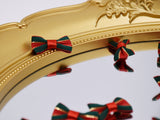 W036 Tiny 28×15mm Christmas Style Ribbon Bow Tie Decor Sewing Craft Doll Clothes Making Sewing Supply Accessories