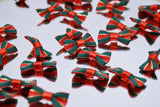 W036 Tiny 28×15mm Christmas Style Ribbon Bow Tie Decor Sewing Craft Doll Clothes Making Sewing Supply Accessories