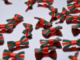 W036 Tiny 28×15mm Christmas Style Ribbon Bow Tie Decor Sewing Craft Doll Clothes Making Sewing Supply Accessories