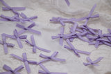 W037 Ribbed Ribbon Purple Handmade Bow Tie Decor Sewing Craft Doll Clothes Making Sewing Supply Accessories