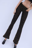 C013C Metallic Glimmer Handmade Flared Pants For 12" Fashion Dolls Like Poppy Parker Fashion Royalty NF Doll