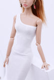 C014 Handmade One Piece Off The Shoulder Dress / Shrug Top Doll Clothes  For 12" Fashion Dolls Like Poppy Parker Fashion Royalty NF Doll