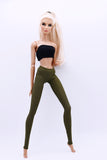 C022B  Handmade Doll Yoga Pants Leggings Sport Wear Gym Outfits For 12" Fashion Dolls Like Poppy Parker Fashion Royalty NF Doll