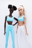 C022D  Handmade Doll Yoga Sport Bra Crop Top For 12" Fashion Dolls Like Poppy Parker Fashion Royalty NF Doll
