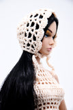 C034 Handmade Crochet Headscarf/Hat Doll Clothes For 12" Fashion Dolls Like Fashion Royalty Poppy Parker Nu Face Doll