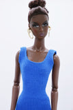 C040 Handmade Slim Fit Tank Dress Doll Clothes  For 12" Fashion Dolls Like Poppy Parker Fashion Royalty NF Doll