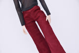 C042 Handmade Corduroy Flared Pants  Doll Clothes Doll Short For 12" Fashion Dolls Poppy Parker