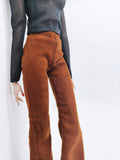 C042 Handmade Corduroy Flared Pants  Doll Clothes Doll Short For 12" Fashion Dolls Poppy Parker