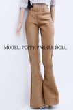 C042A Slim Fit Handmade Corduroy Flared Pants  Doll Clothes Doll Short For 12" Fashion Dolls Poppy Parker