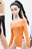 C046 Handmade Long Sleeve Doll Slim Fit Bodysuits For 12" Dolls Like Fashion Royalty Nu face Poppy Parker