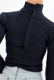 C048  Handmade Male Turtle Neck Long Sleeve Doll T-shirt  For 12" Fashion Male Doll Figure Like FR Homme Fashion Royalty Nu Face