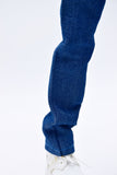 C052  Handmade Denim Straight Jeans Male Doll Pants For 12" Fashion Male Doll Figure FR Homme Fashion Royalty Nu Face