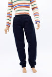 C053  Handmade Black Sweatpants Male Doll Pants For 12" Fashion Male Doll Figure FR Homme Fashion Royalty Nu Face