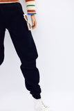 C053  Handmade Black Sweatpants Male Doll Pants For 12" Fashion Male Doll Figure FR Homme Fashion Royalty Nu Face