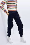 C053  Handmade Black Sweatpants Male Doll Pants For 12" Fashion Male Doll Figure FR Homme Fashion Royalty Nu Face