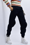 C053  Handmade Black Sweatpants Male Doll Pants For 12" Fashion Male Doll Figure FR Homme Fashion Royalty Nu Face