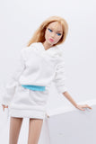 C054 Handmade Sweatshirt Dress  For 12" Fashion Doll Figure FR Fashion Royalty Nu Face Poppy Parker