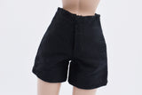 C055 Handmade High Waist Black Shorts Doll Clothes Doll Short For 12" Fashion Dolls Poppy Parker Momoko Blythe Azone